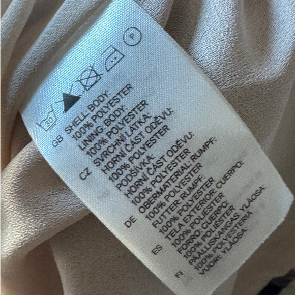 H&M Pink and Cream Sleeveless Floral Dress. Lined. Size 6. Great Condition - Picture 13 of 13